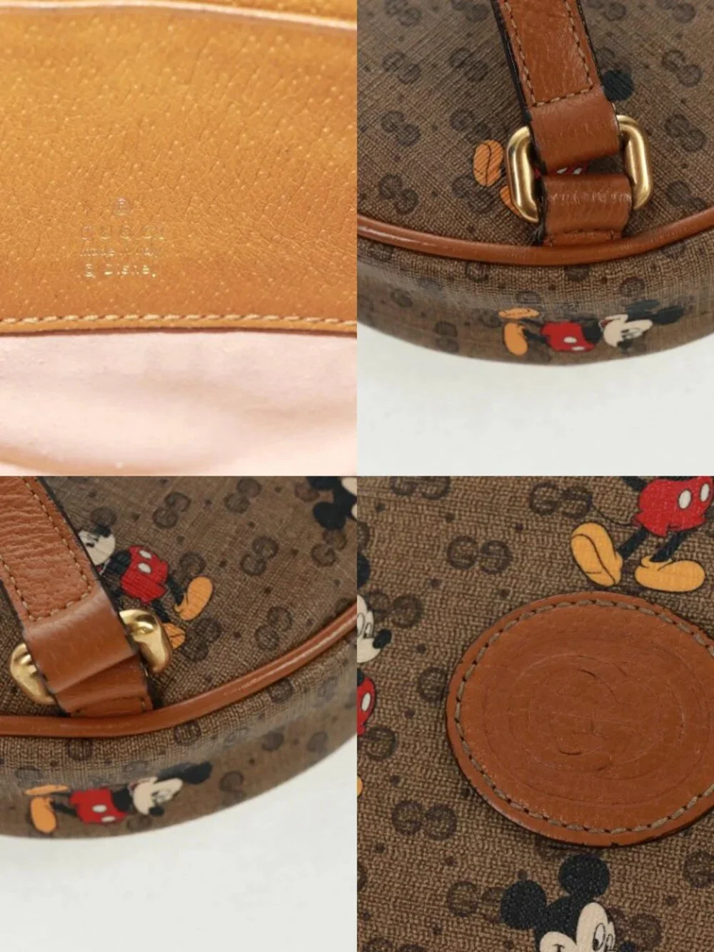 GUCCI Micro GG Supreme Disney Backpack PVC Beige Gold 603730  display picture 3